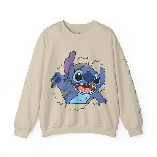 Stitch-Inspired Unisex Crewneck Sweatshirt | Lilo and Stitch Sweatshirt