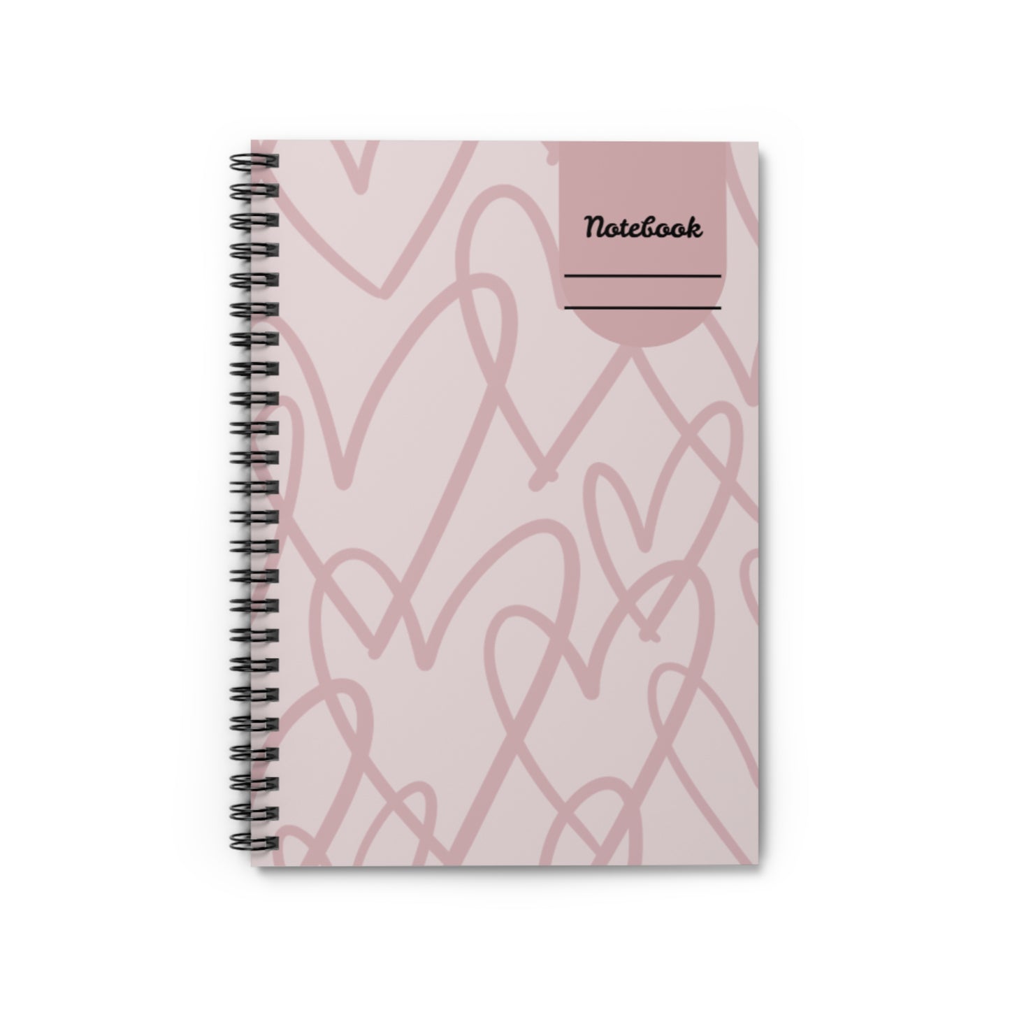 Pastel Abstract Spiral Notebook — Soft Geometric Ruled Journal for Notes & Planning