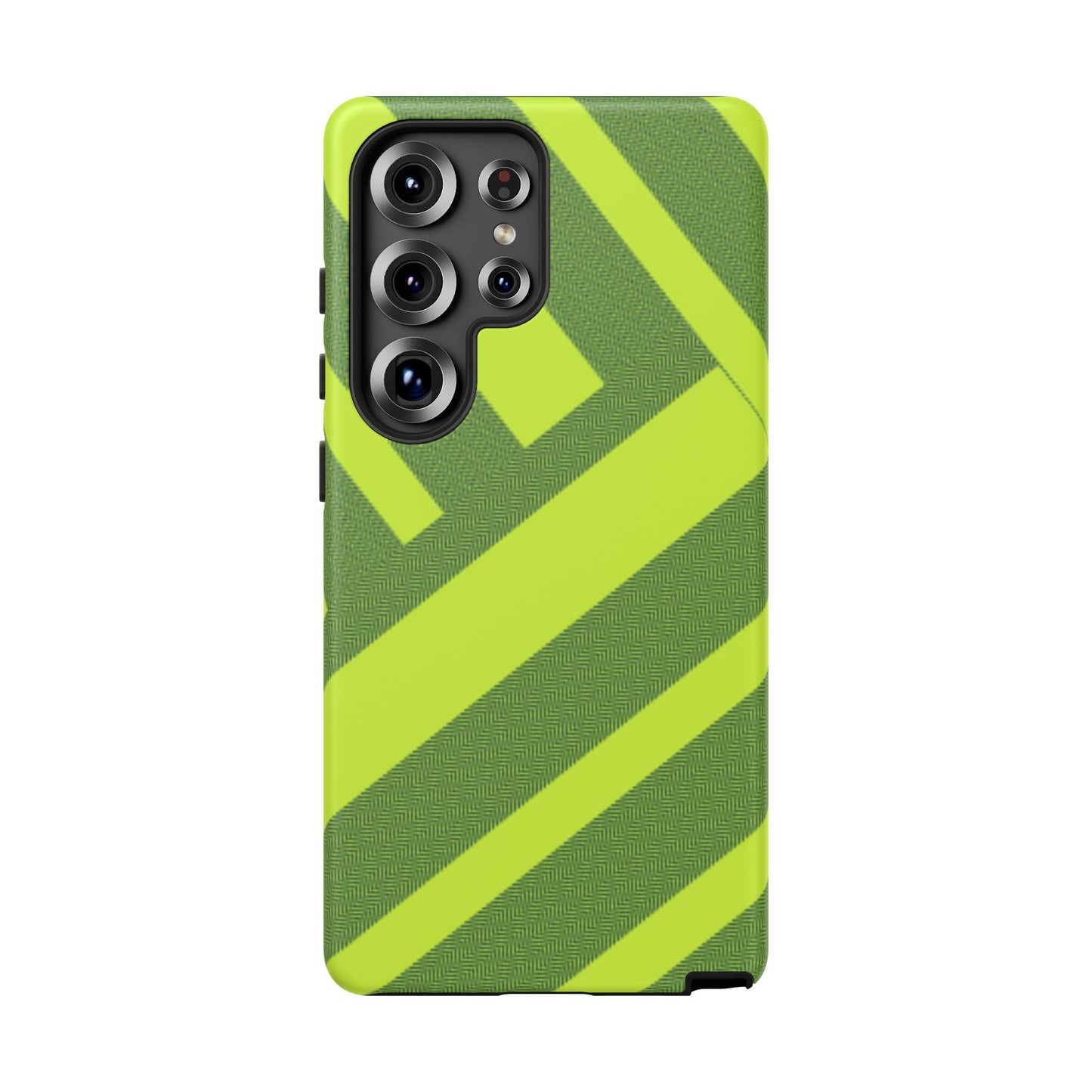 Green Diagonal Stripe Tough Phone Case