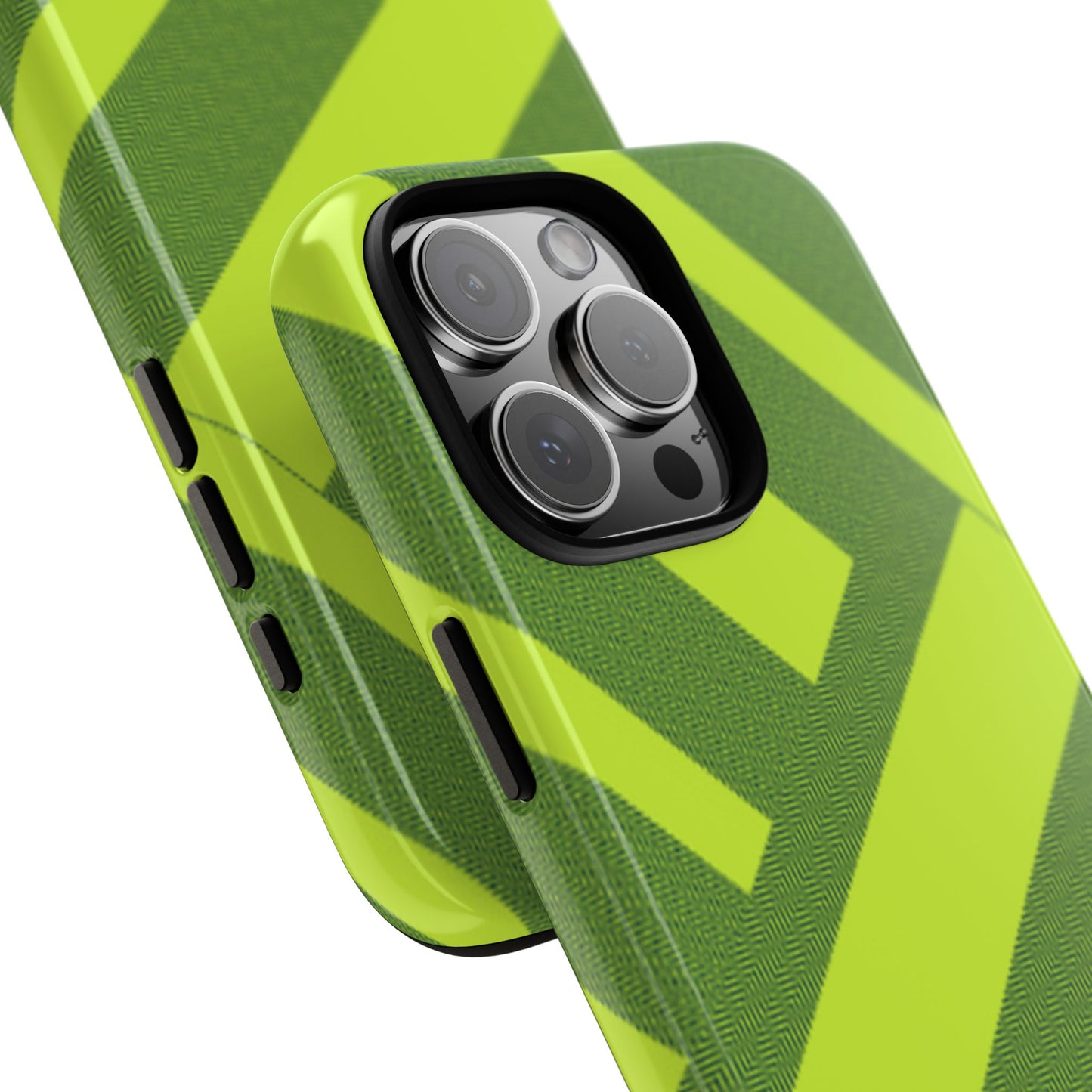 Green Diagonal Stripe Tough Phone Case