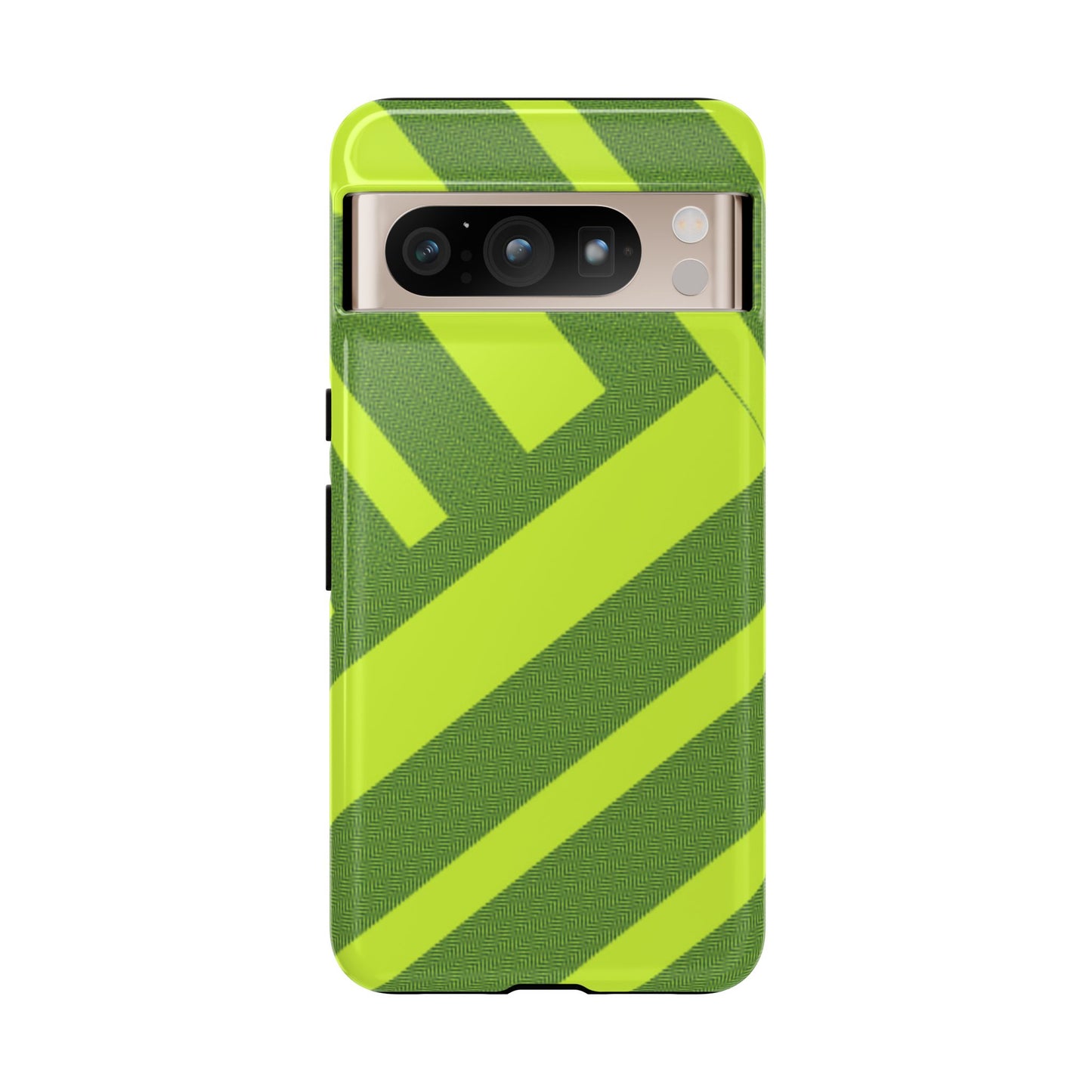 Green Diagonal Stripe Tough Phone Case