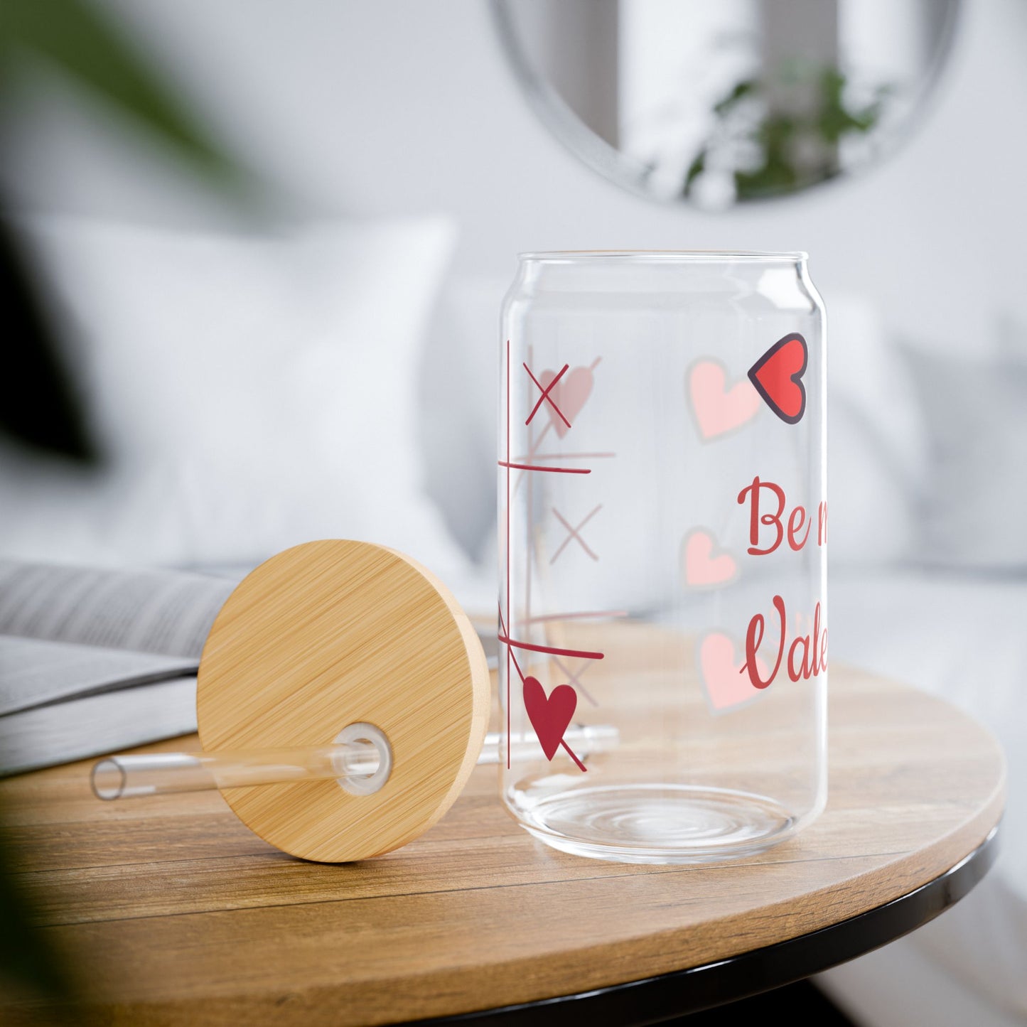 Valentine's Day Sipper Glass, 16oz for Her
