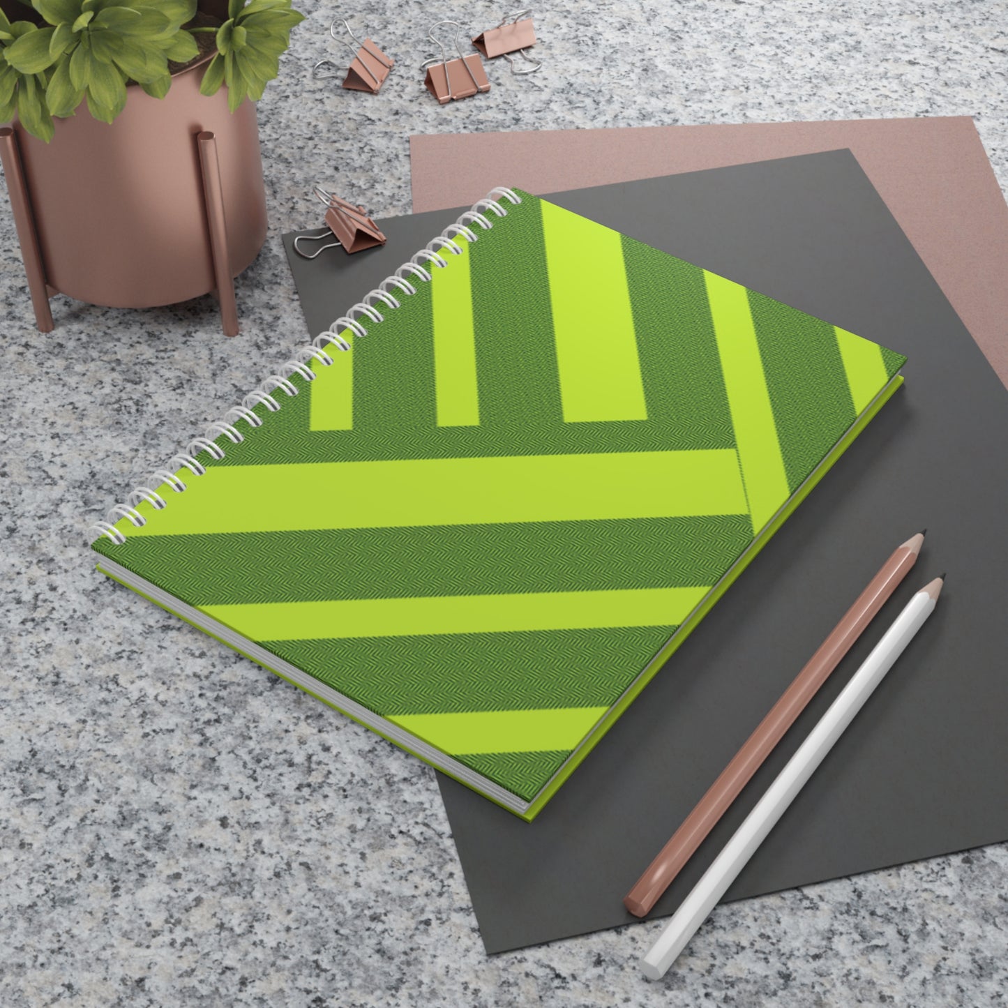 Lime Green Spiral Notebook