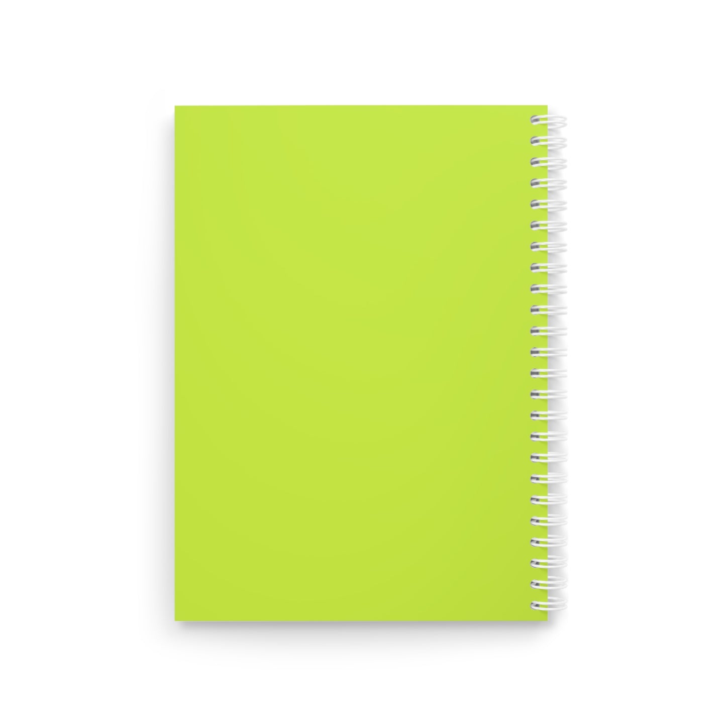 Lime Green Spiral Notebook