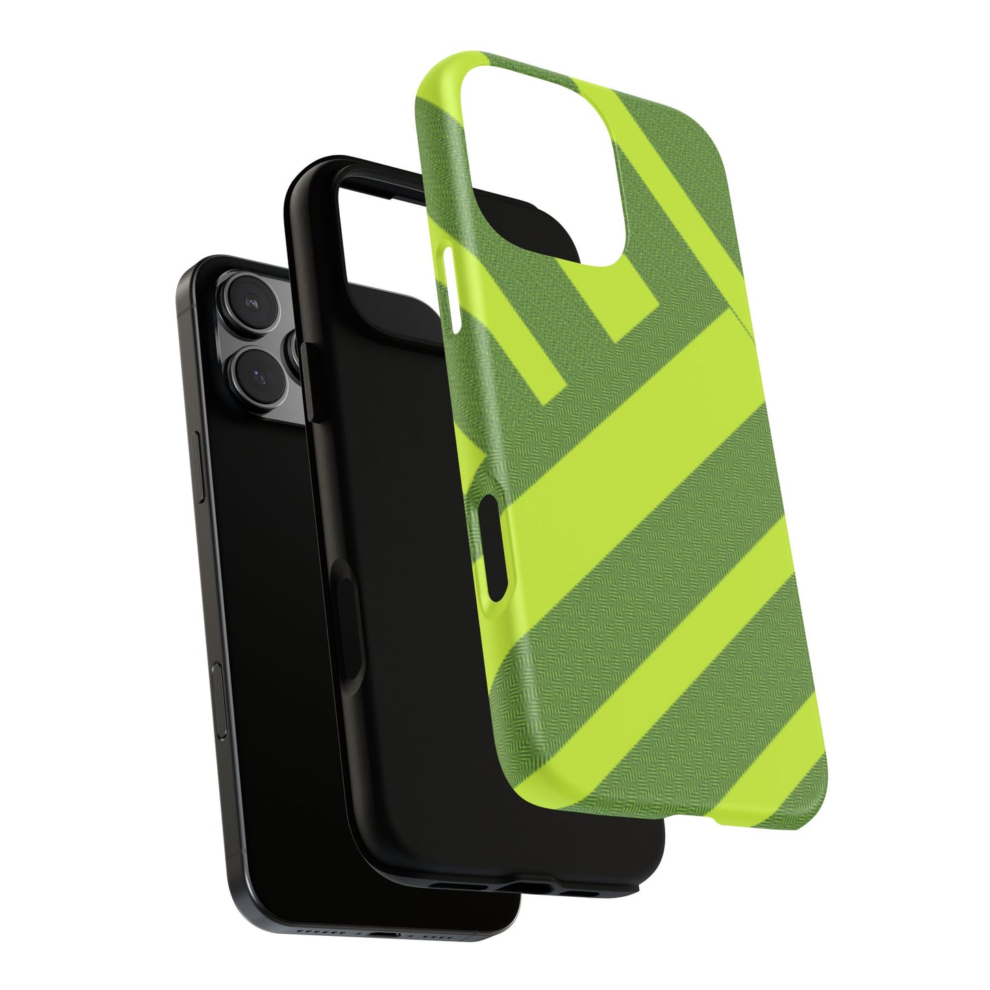 Green Diagonal Stripe Tough Phone Case