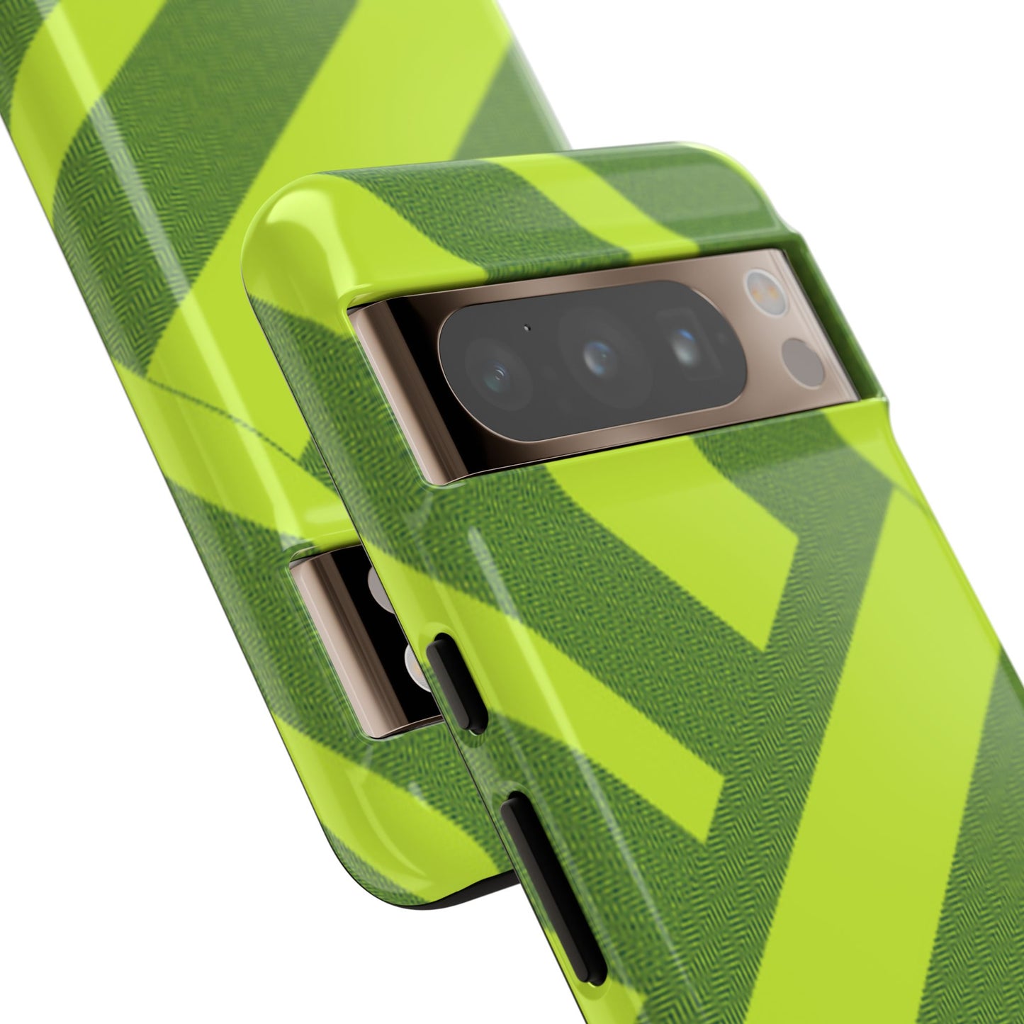 Green Diagonal Stripe Tough Phone Case