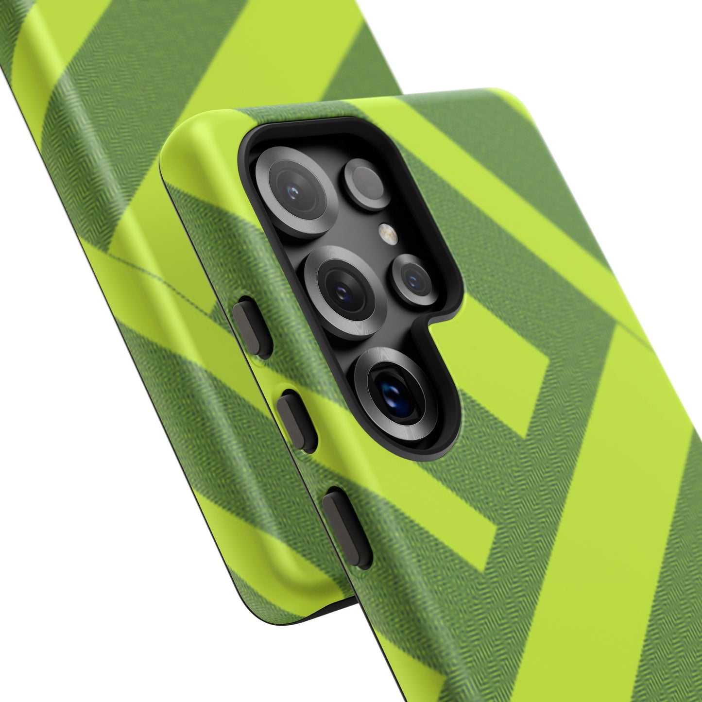 Green Diagonal Stripe Tough Phone Case