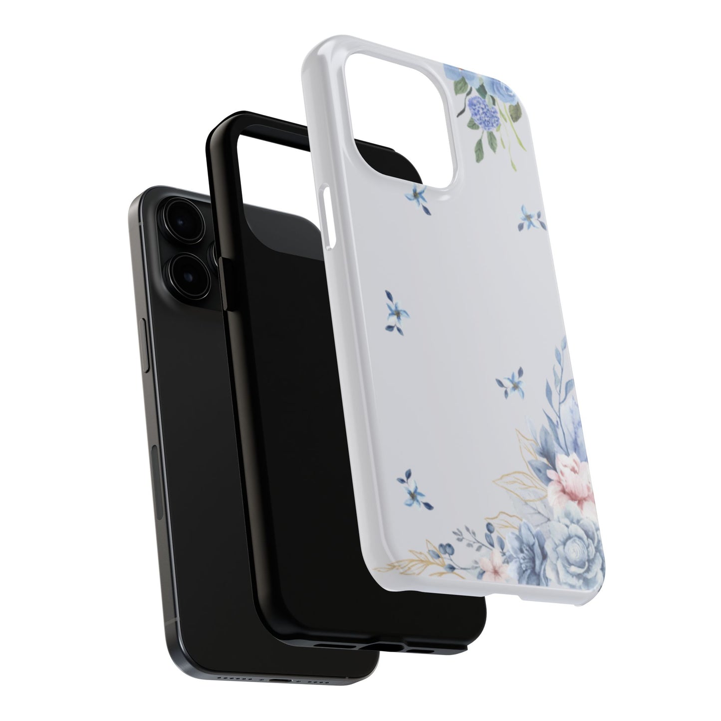 Blue Flowers Tough Phone Case