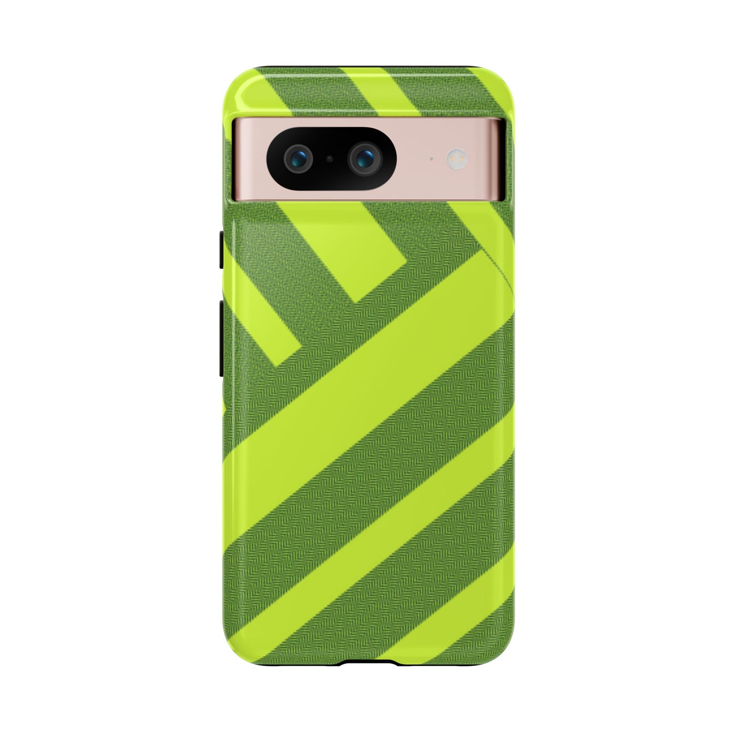 Green Diagonal Stripe Tough Phone Case