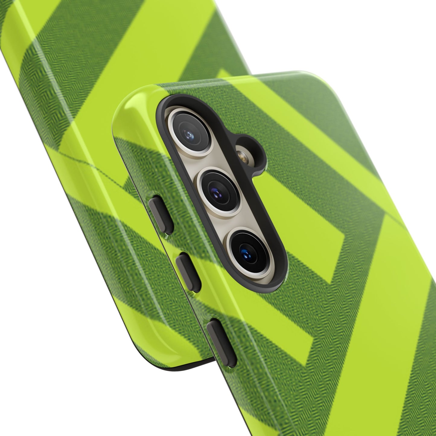 Green Diagonal Stripe Tough Phone Case