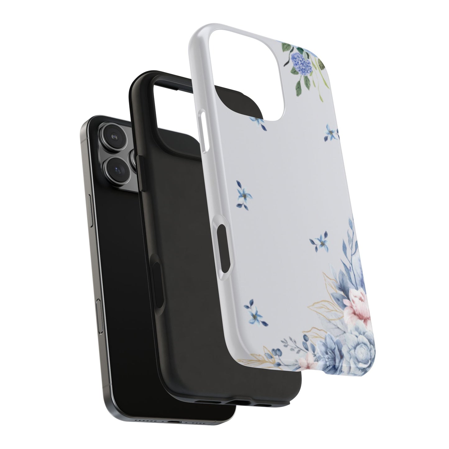 Blue Flowers Tough Phone Case