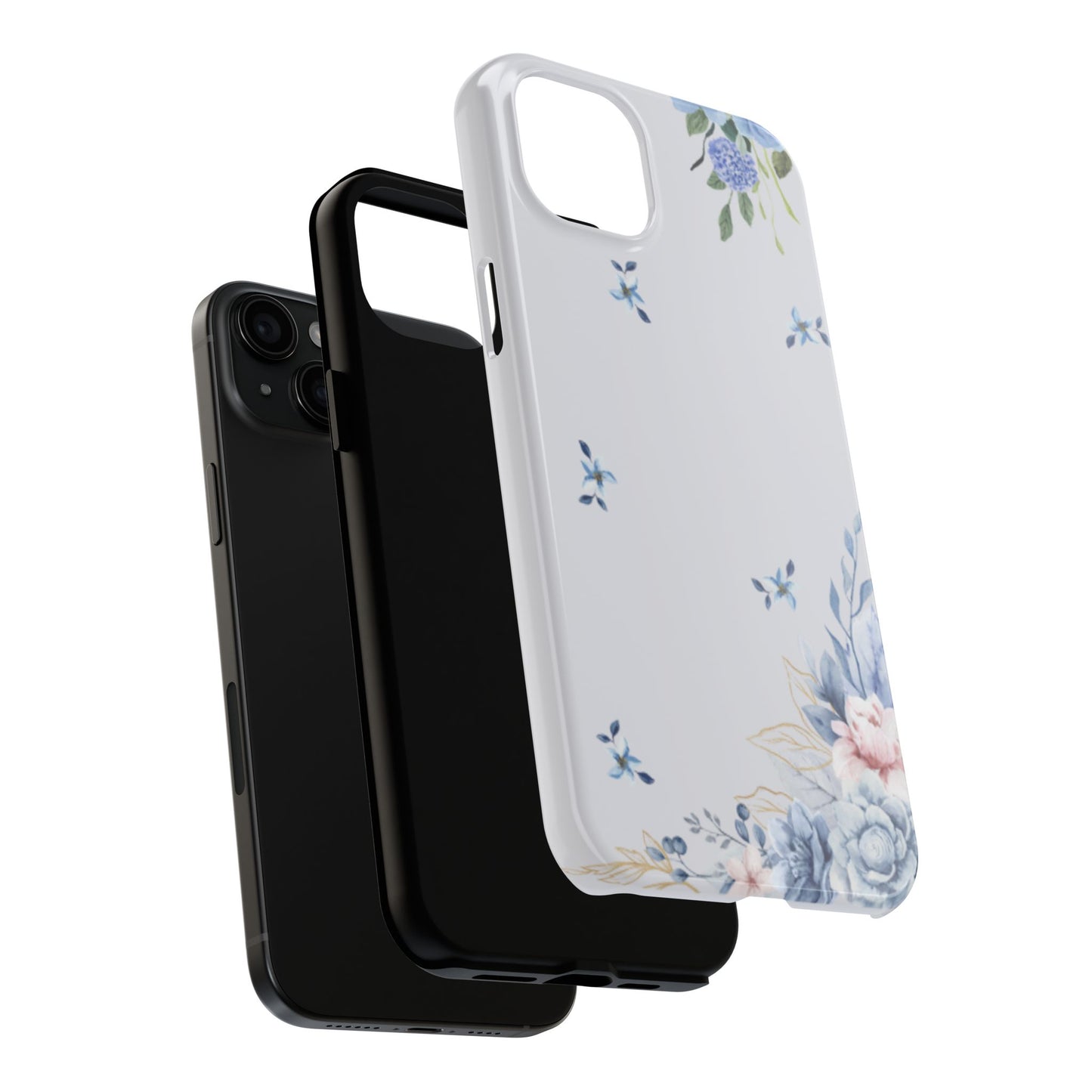 Blue Flowers Tough Phone Case