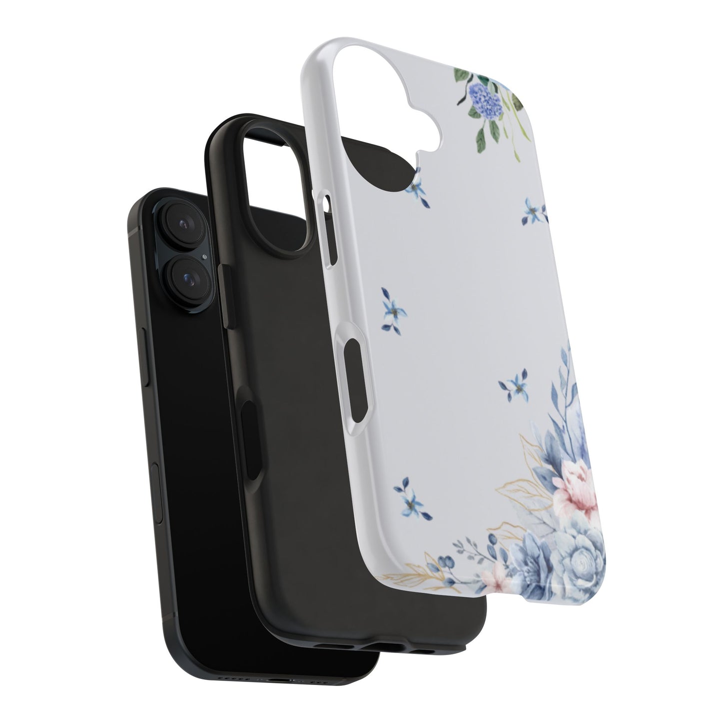 Blue Flowers Tough Phone Case