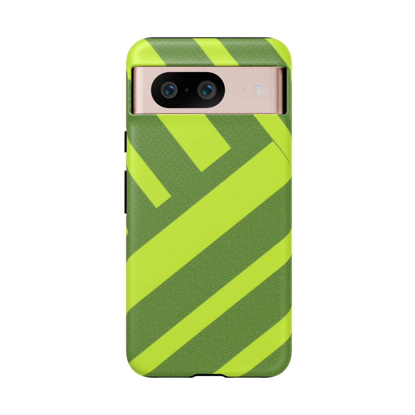 Green Diagonal Stripe Tough Phone Case