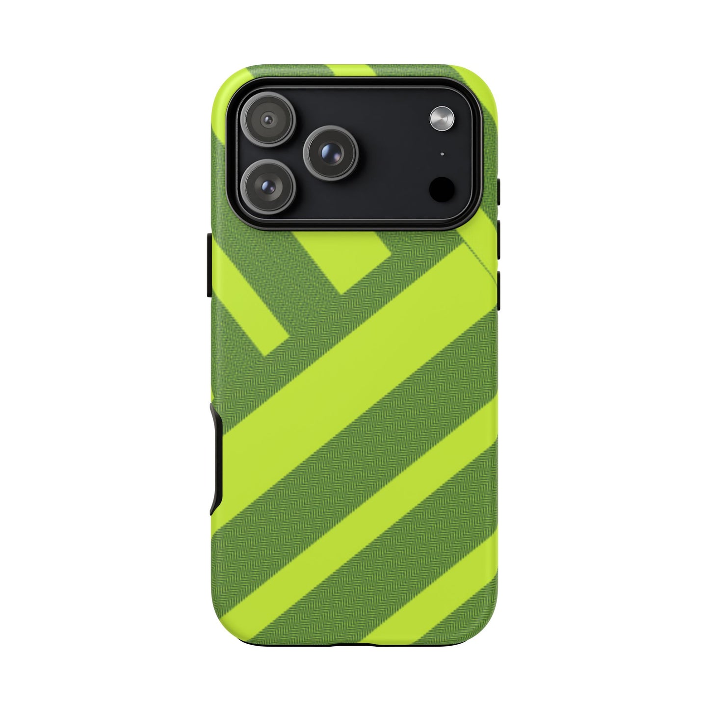 Green Diagonal Stripe Tough Phone Case