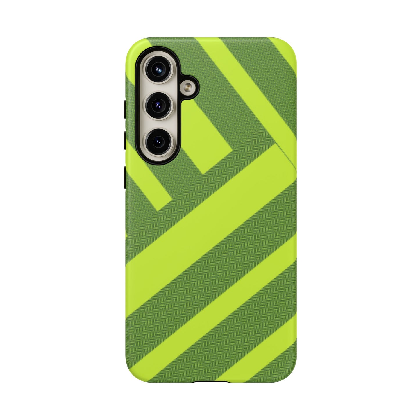 Green Diagonal Stripe Tough Phone Case