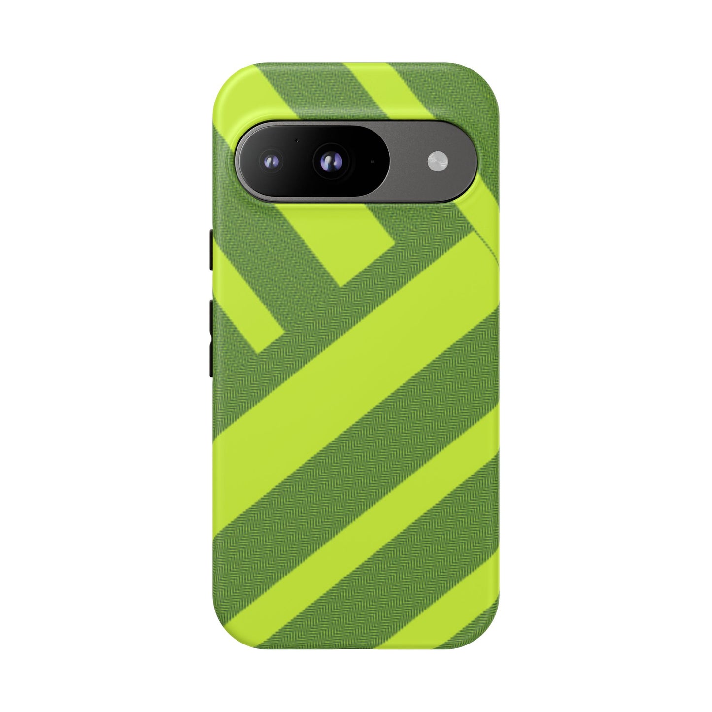Green Diagonal Stripe Tough Phone Case