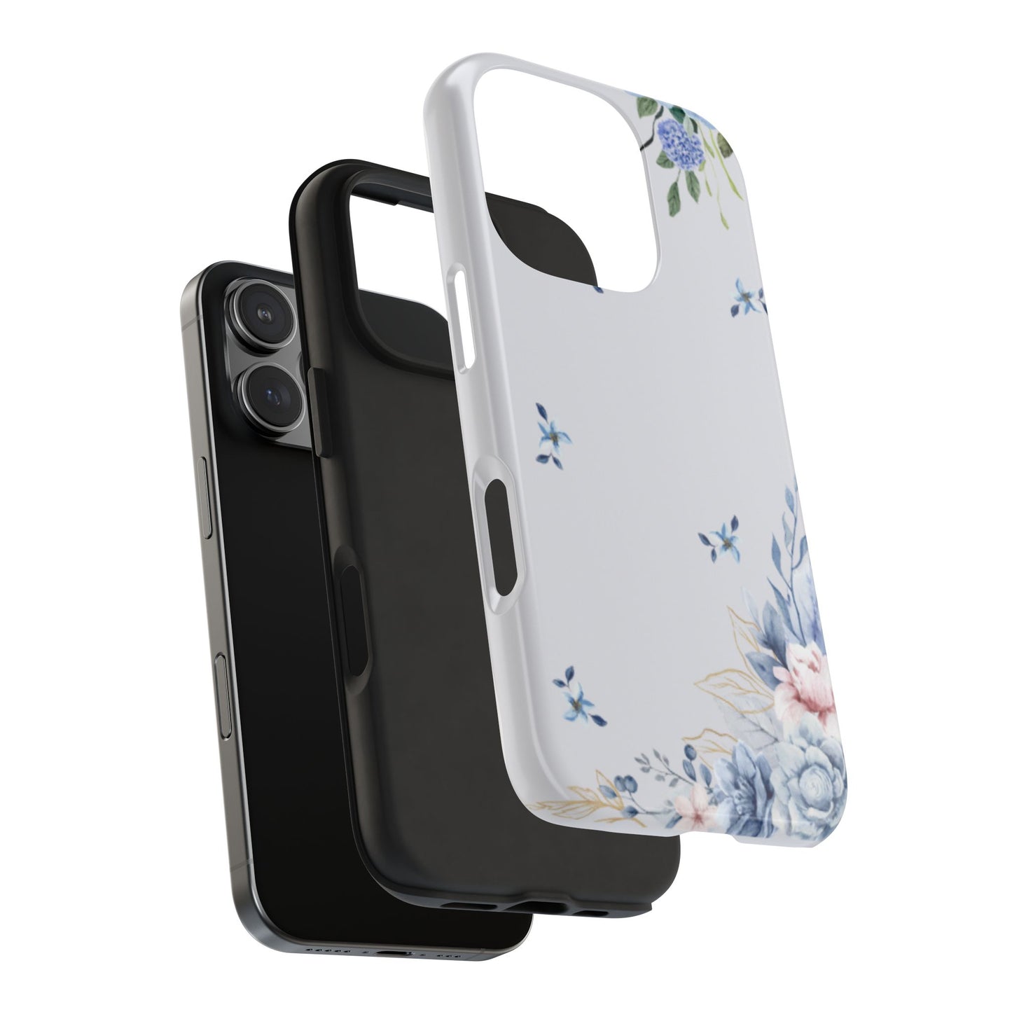 Blue Flowers Tough Phone Case