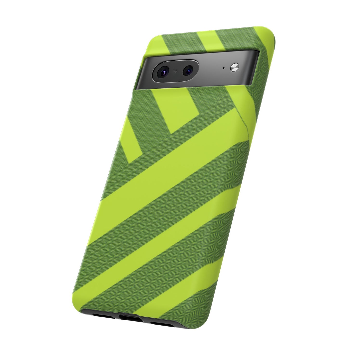 Green Diagonal Stripe Tough Phone Case
