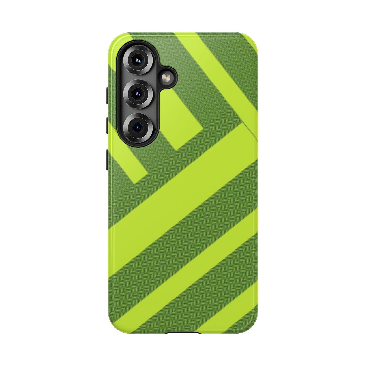 Green Diagonal Stripe Tough Phone Case