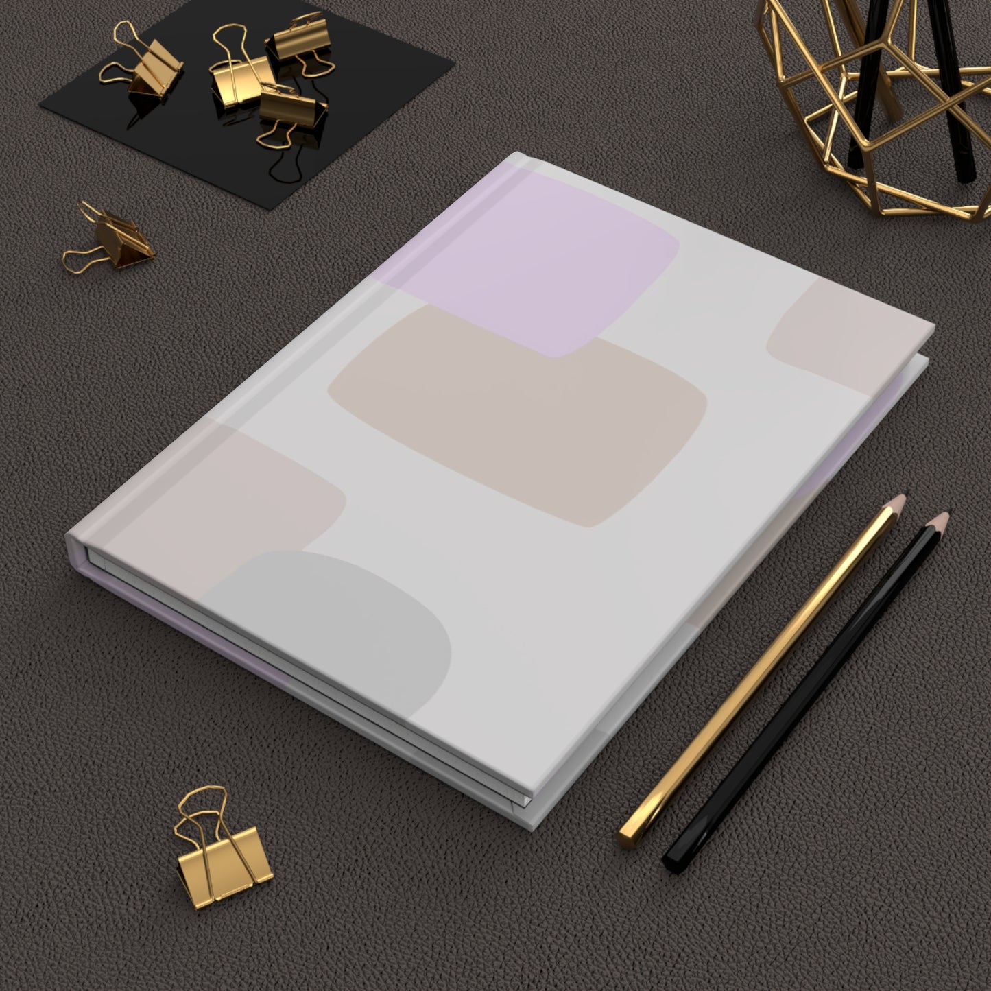 Abstract Pastel Hardcover Journal — Minimalist Soft Color Notebook