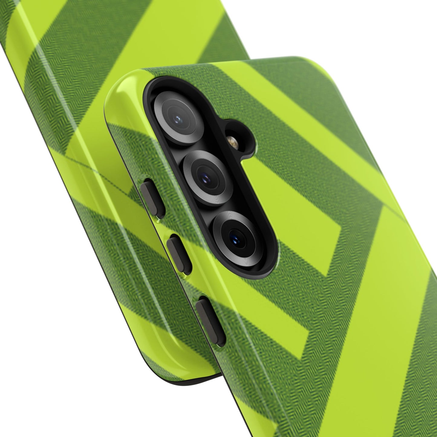 Green Diagonal Stripe Tough Phone Case