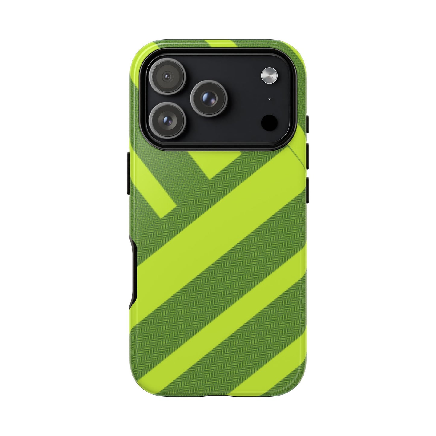 Green Diagonal Stripe Tough Phone Case