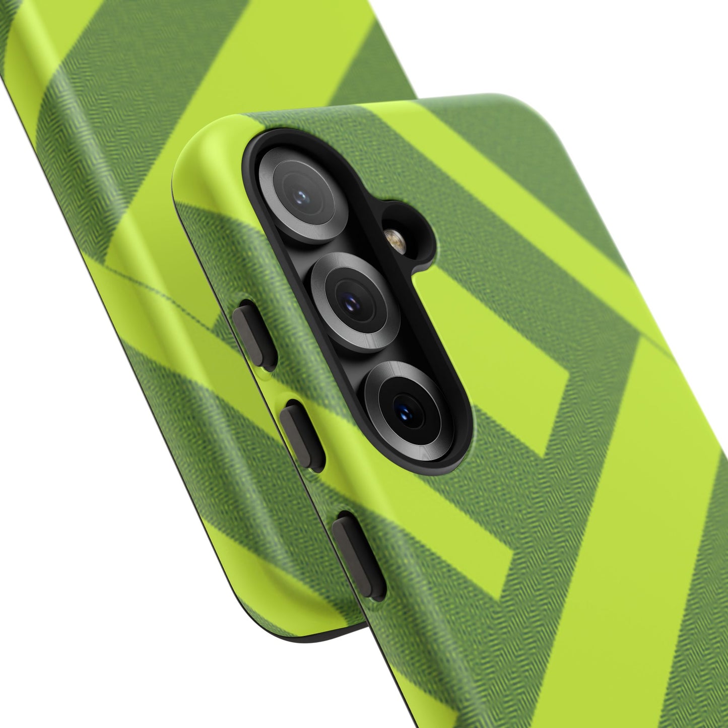 Green Diagonal Stripe Tough Phone Case