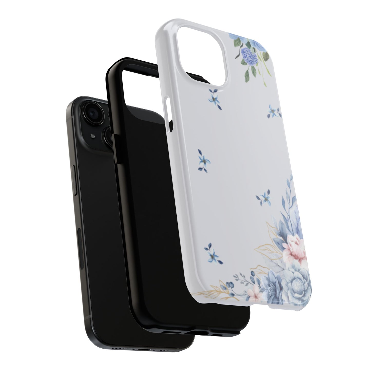 Blue Flowers Tough Phone Case