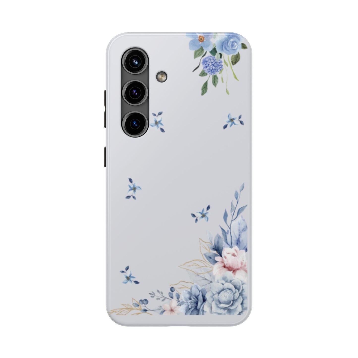 Blue Flowers Tough Phone Case