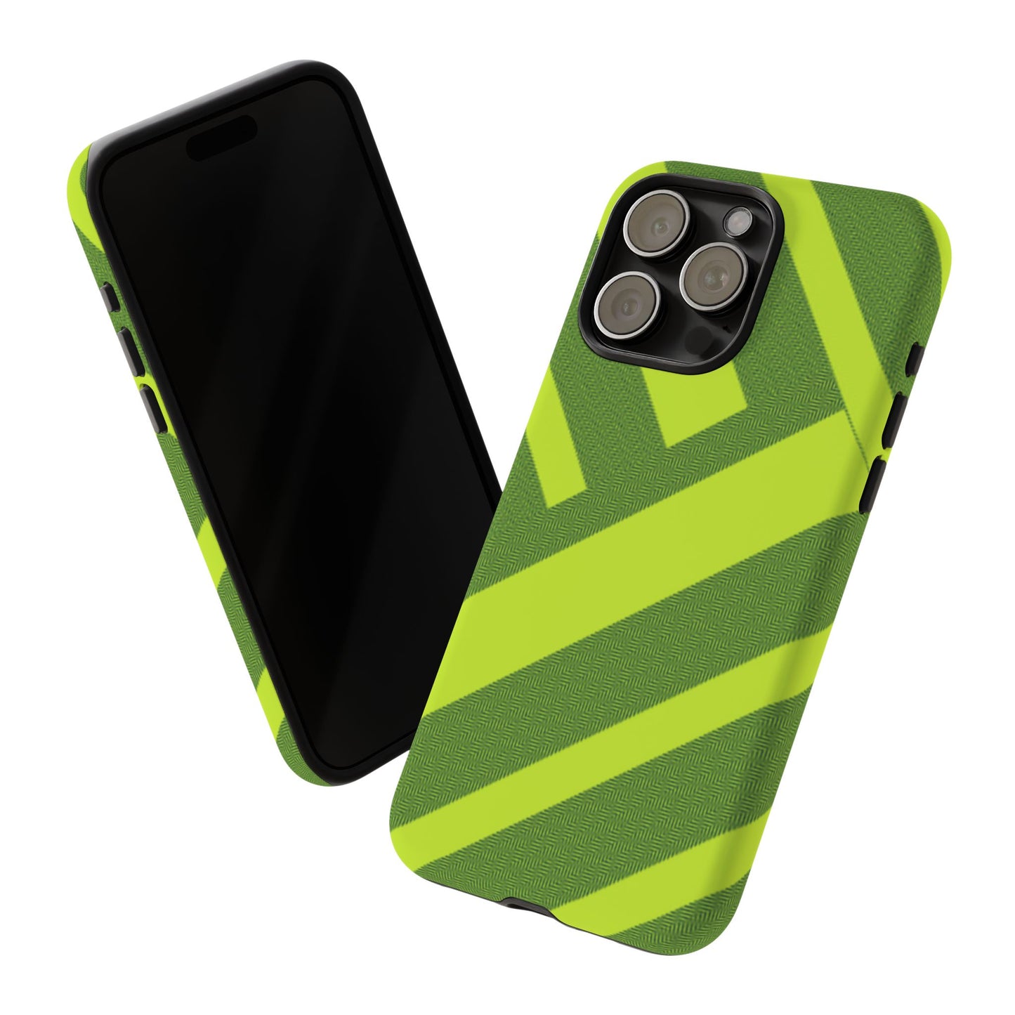 Green Diagonal Stripe Tough Phone Case