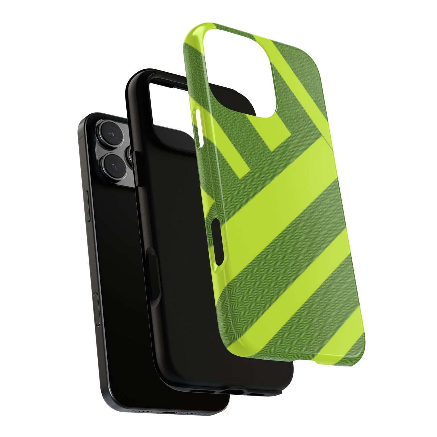 Green Diagonal Stripe Tough Phone Case