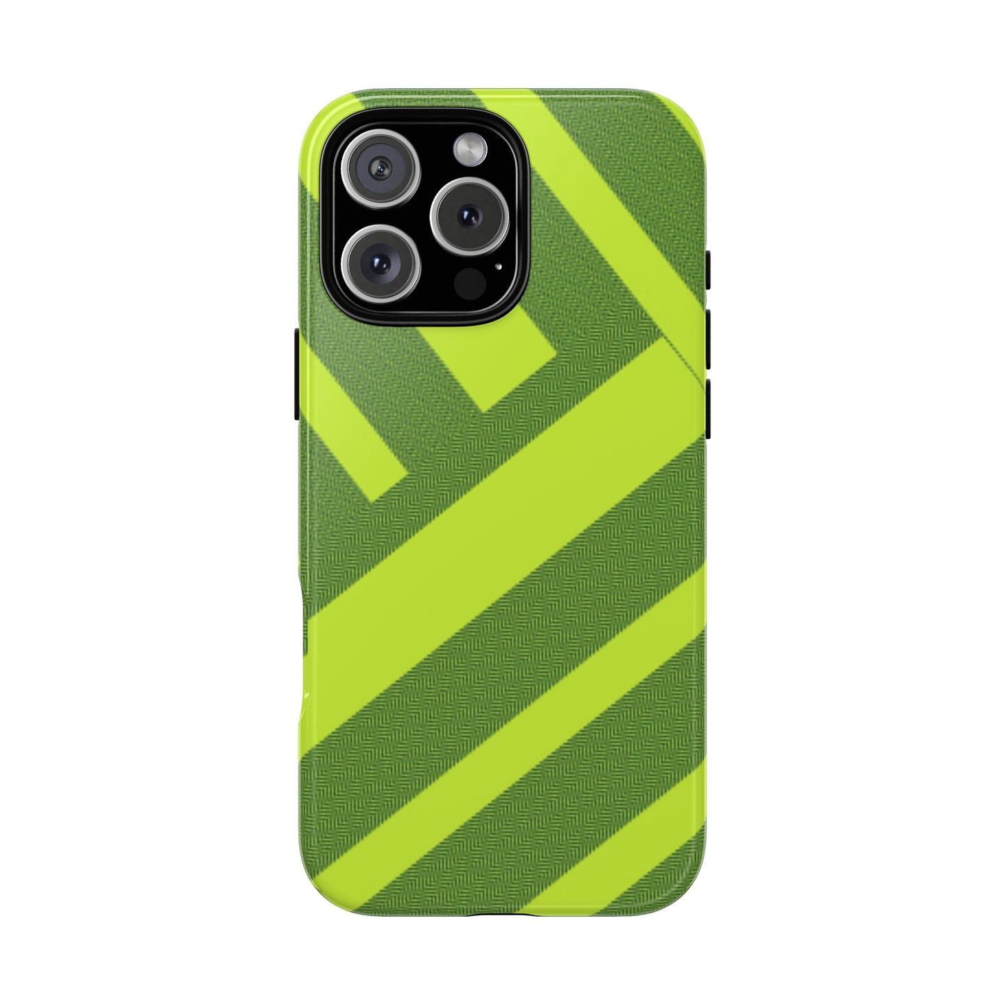 Green Diagonal Stripe Tough Phone Case