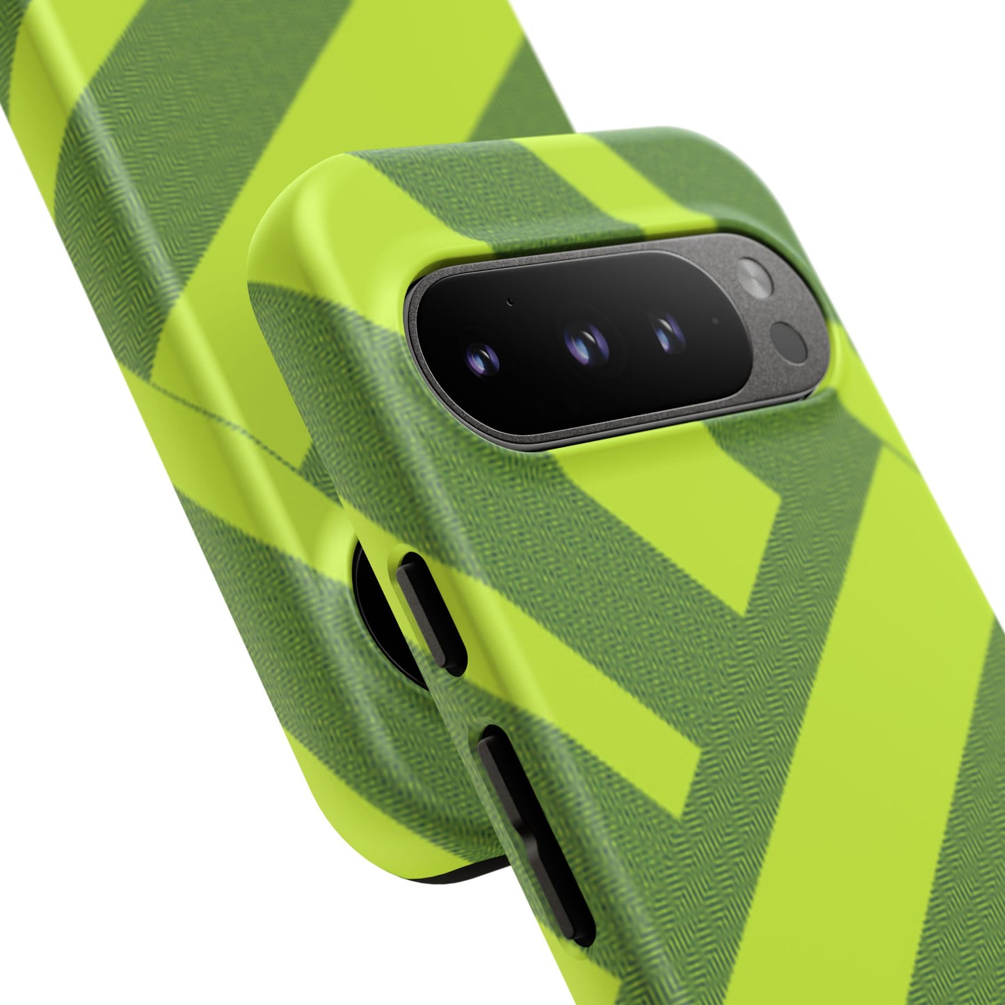 Green Diagonal Stripe Tough Phone Case