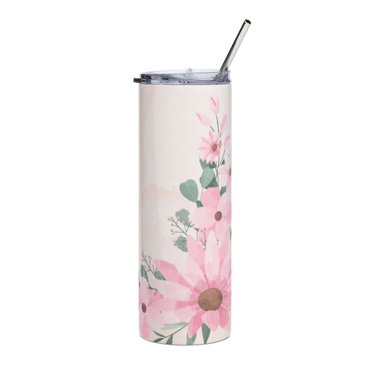 Floral Stainless Steel Tumbler
