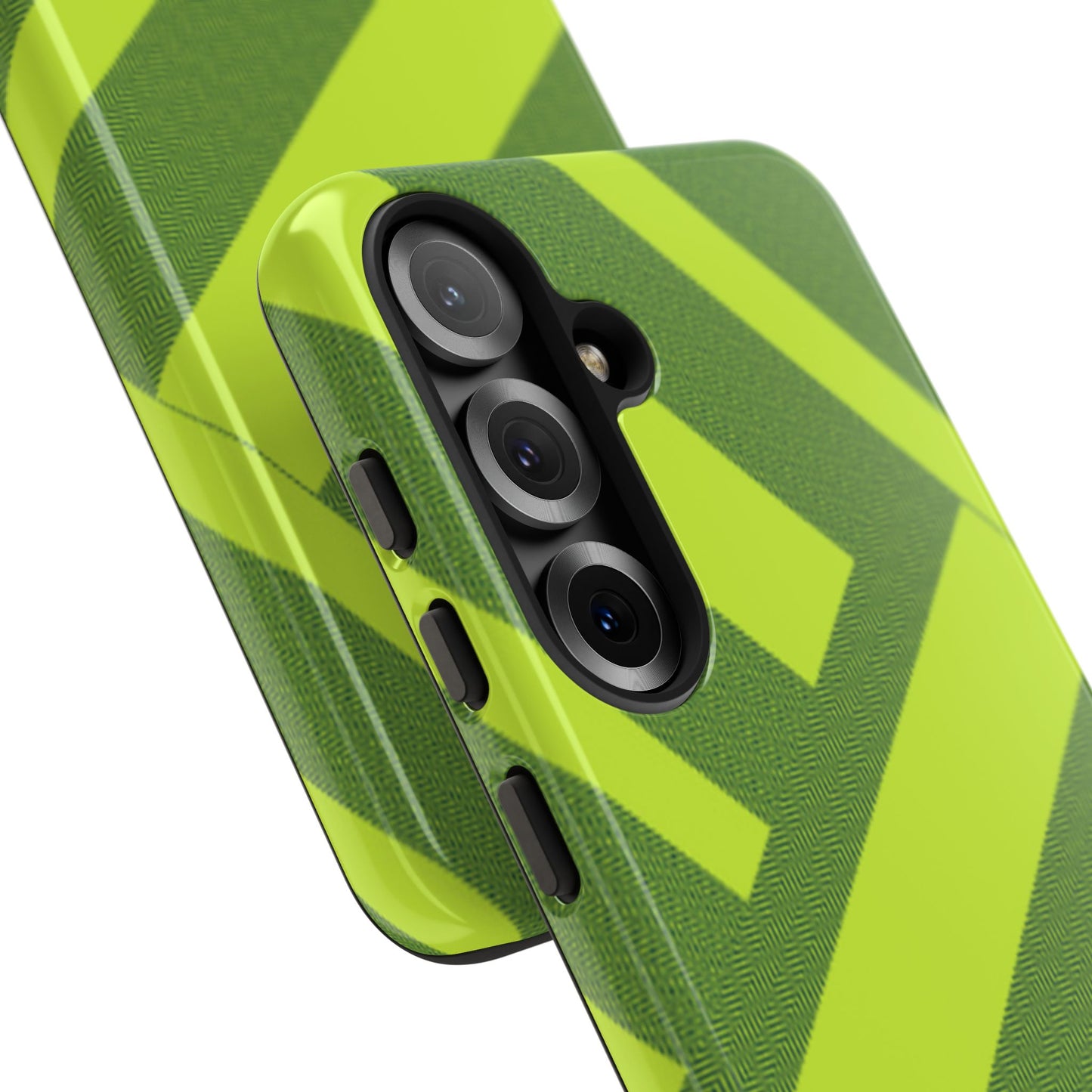 Green Diagonal Stripe Tough Phone Case