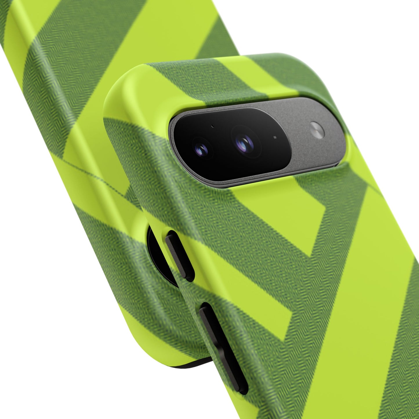 Green Diagonal Stripe Tough Phone Case
