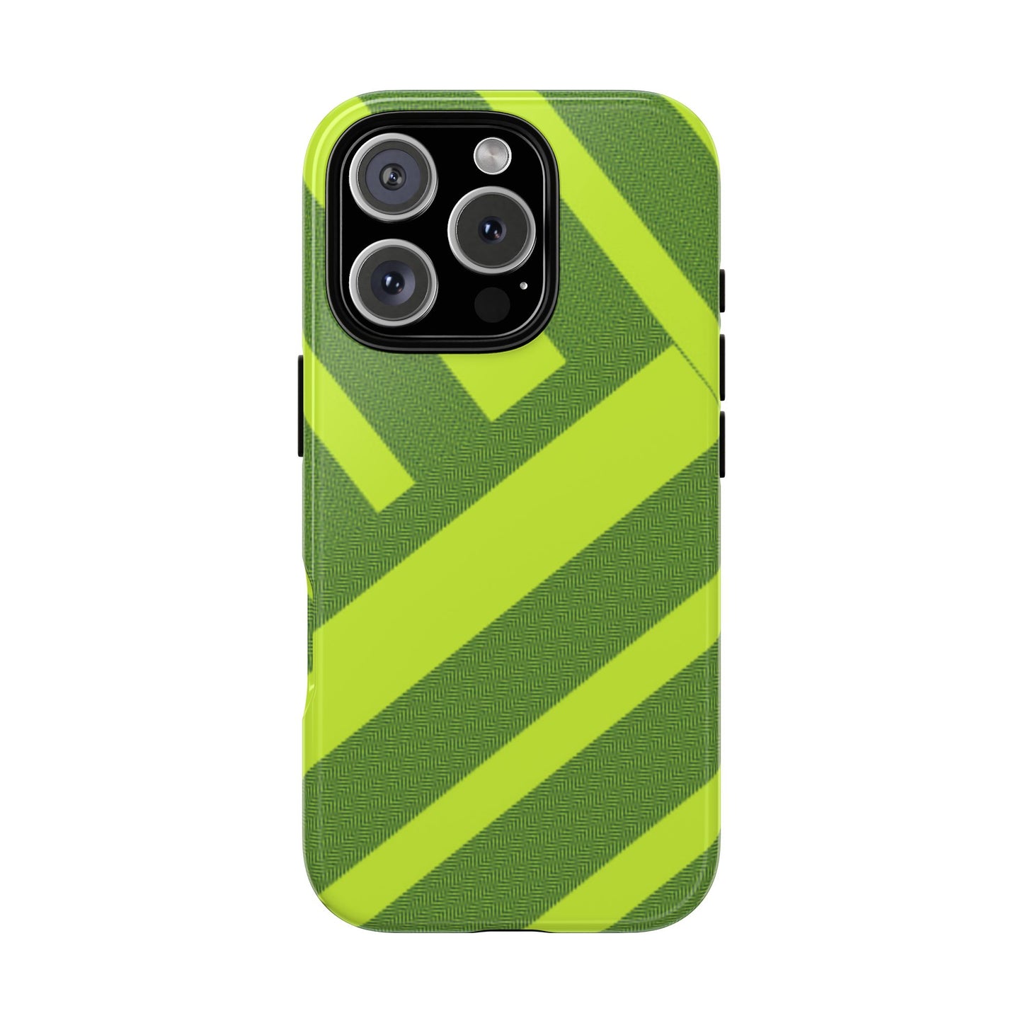 Green Diagonal Stripe Tough Phone Case