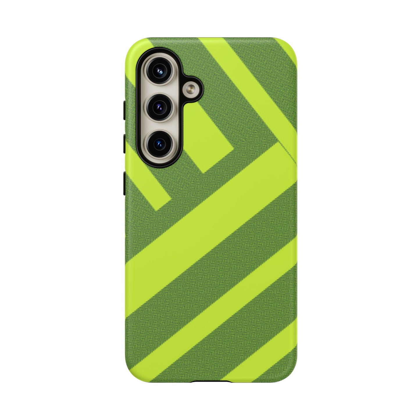 Green Diagonal Stripe Tough Phone Case