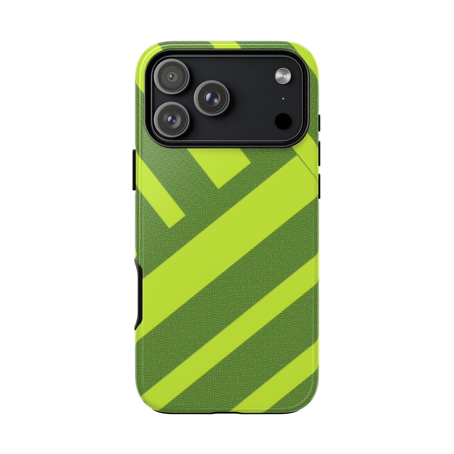 Green Diagonal Stripe Tough Phone Case