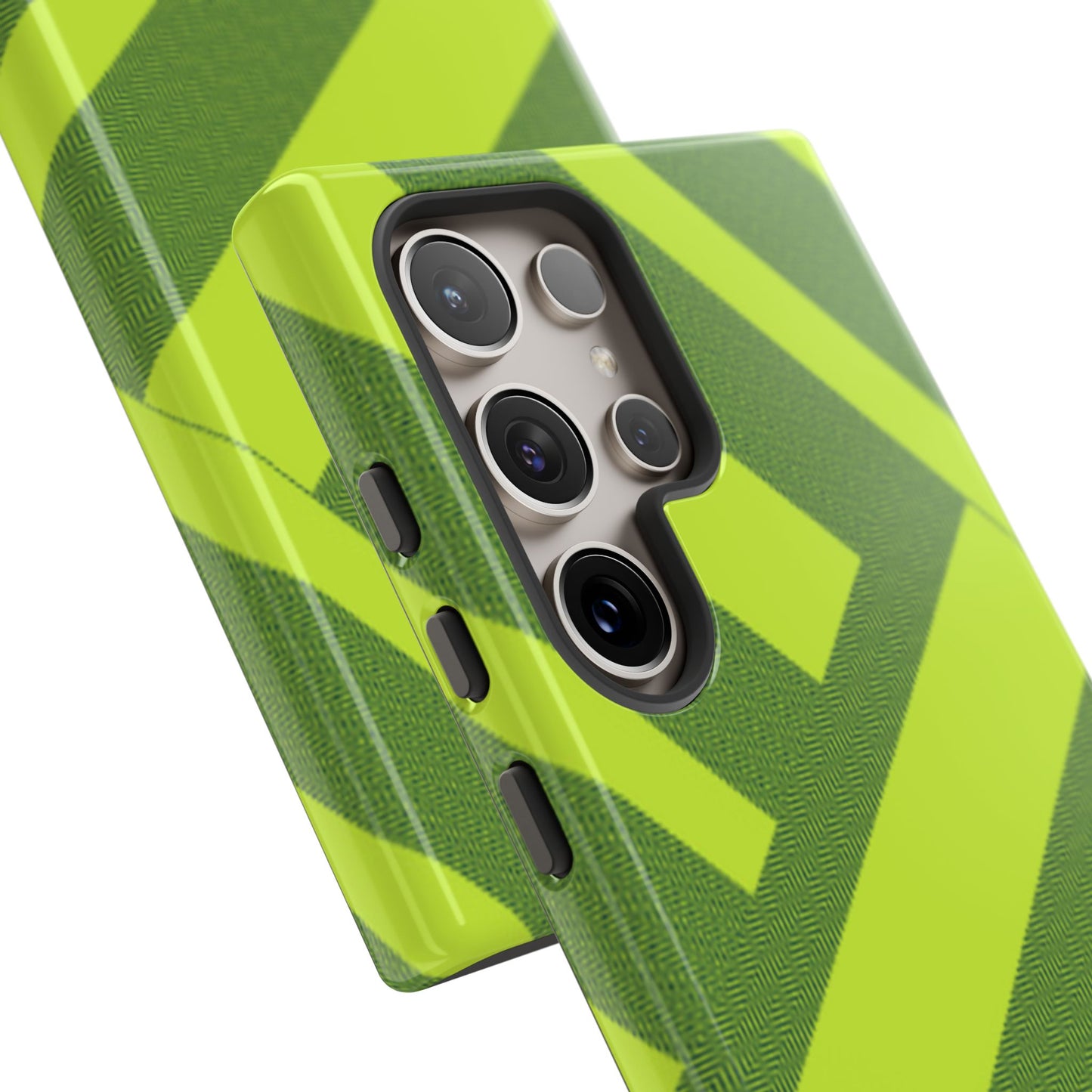 Green Diagonal Stripe Tough Phone Case
