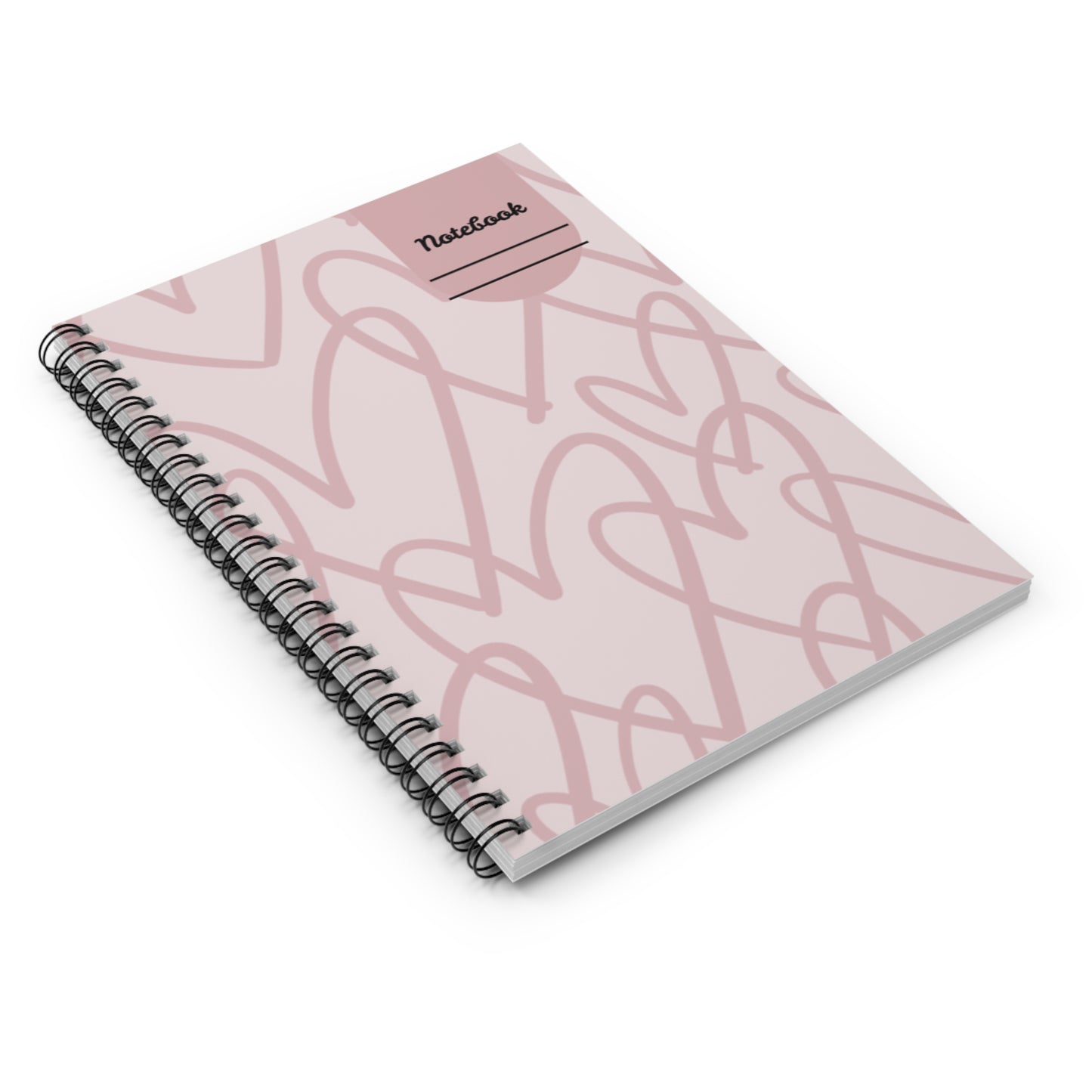 Pastel Abstract Spiral Notebook — Soft Geometric Ruled Journal for Notes & Planning