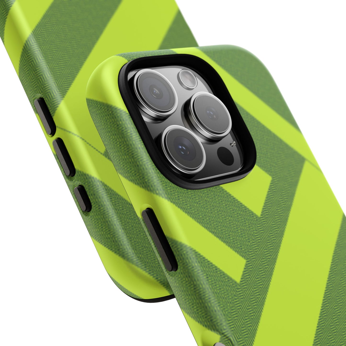 Green Diagonal Stripe Tough Phone Case