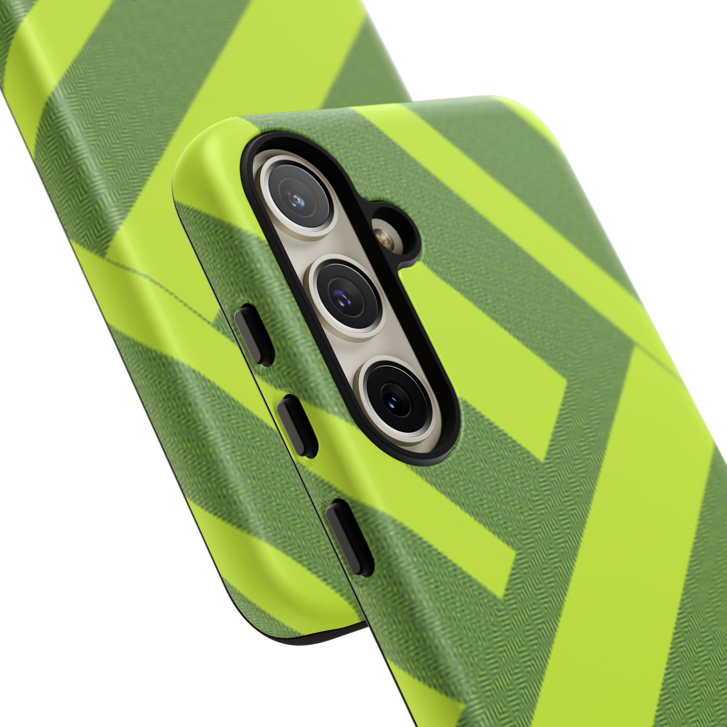 Green Diagonal Stripe Tough Phone Case
