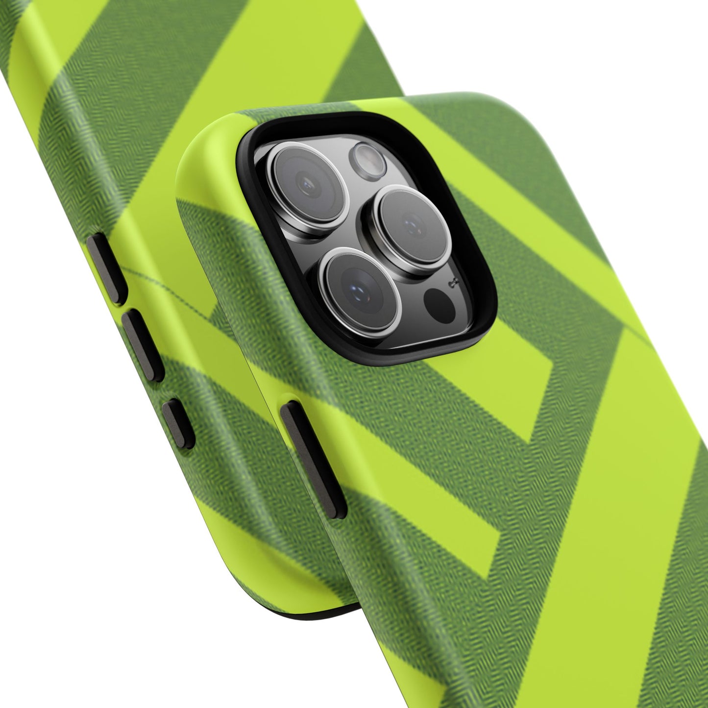 Green Diagonal Stripe Tough Phone Case