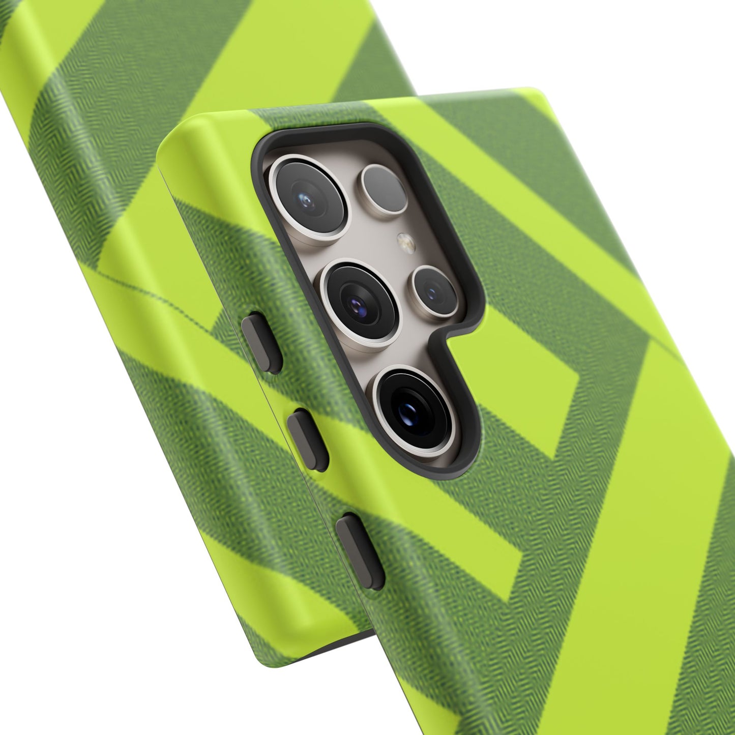 Green Diagonal Stripe Tough Phone Case