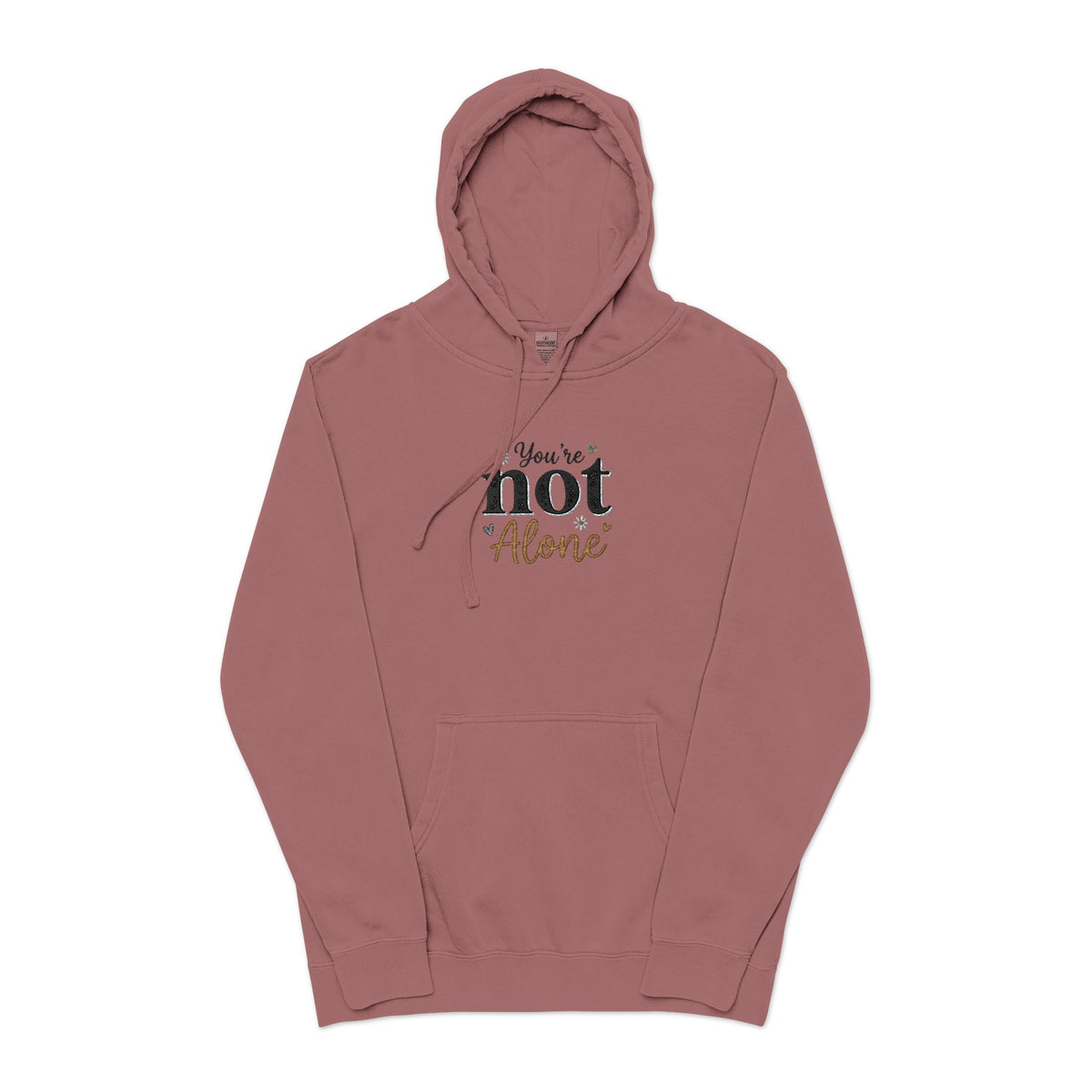 Not Alone Inspirational Faith Hoodie