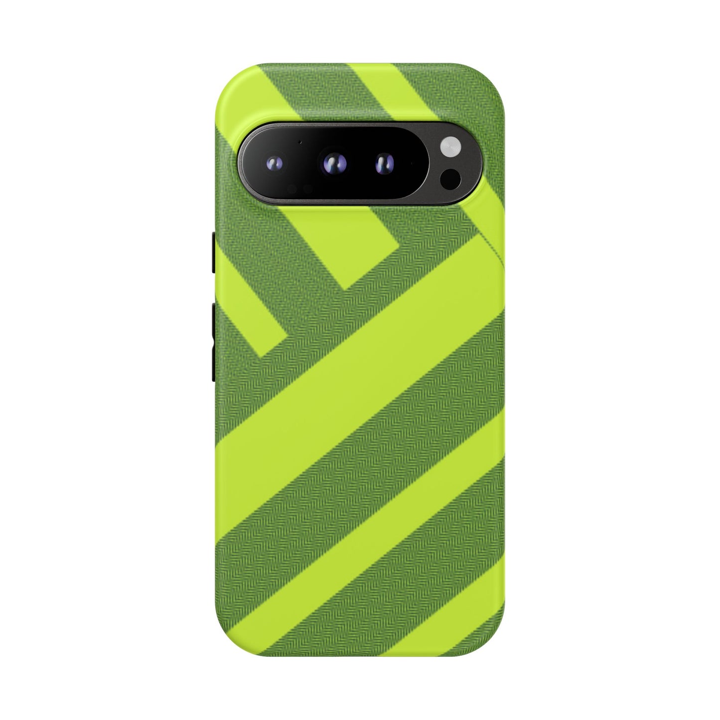 Green Diagonal Stripe Tough Phone Case