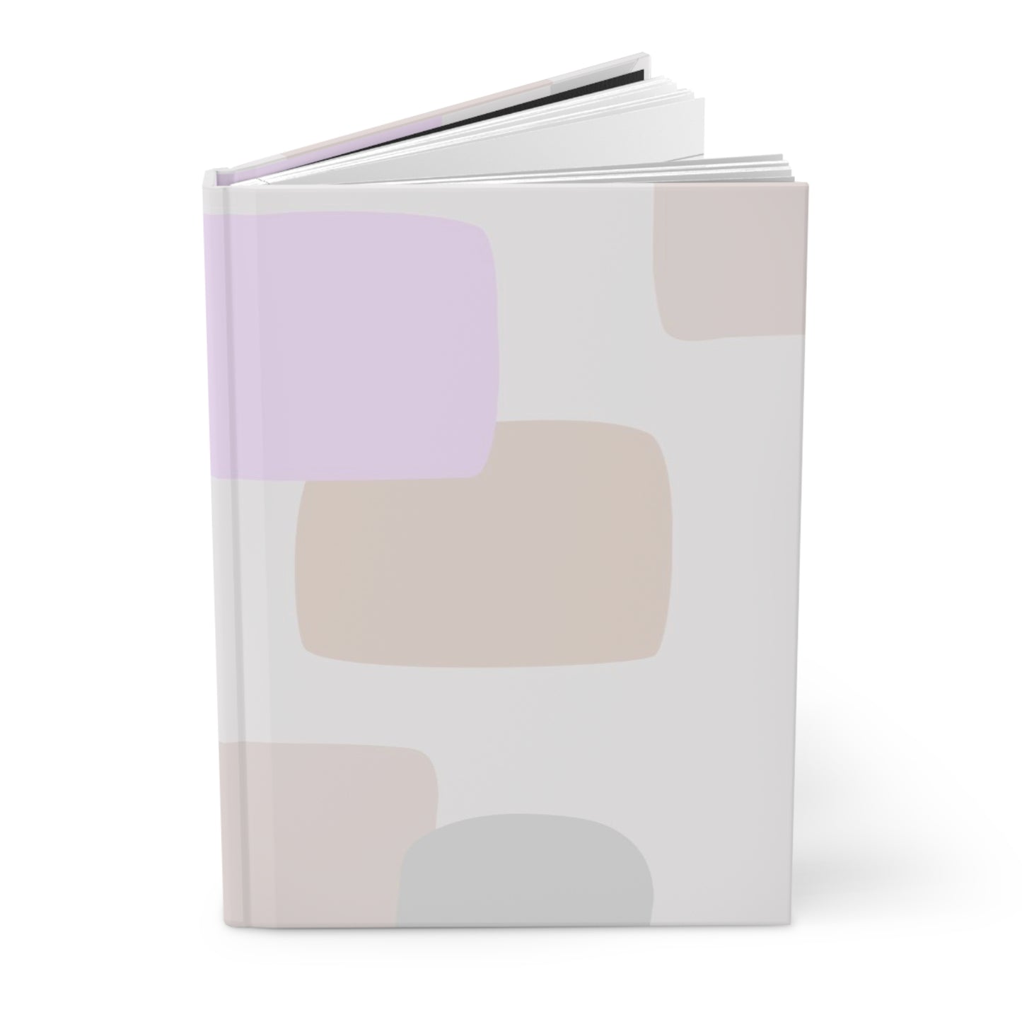 Abstract Pastel Hardcover Journal — Minimalist Soft Color Notebook