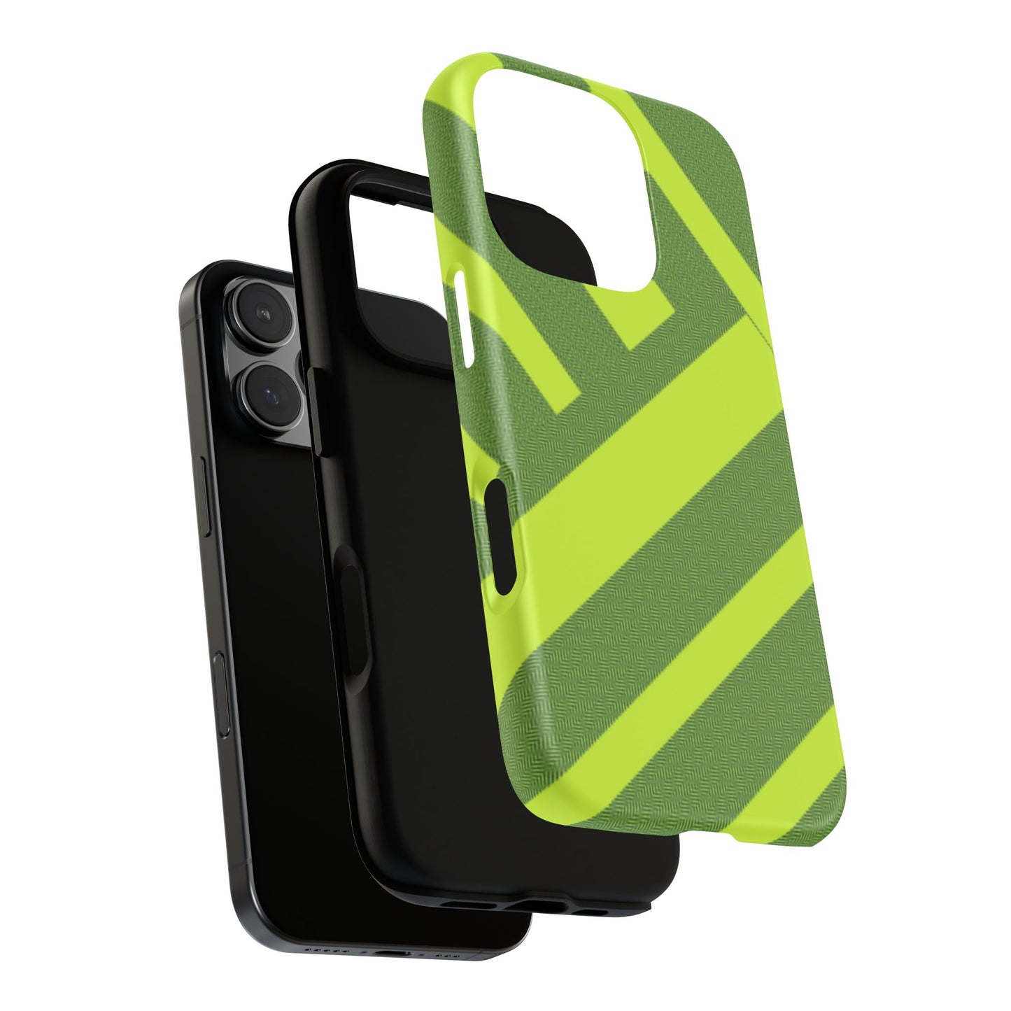 Green Diagonal Stripe Tough Phone Case
